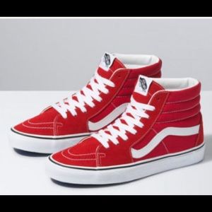 Red high top vans